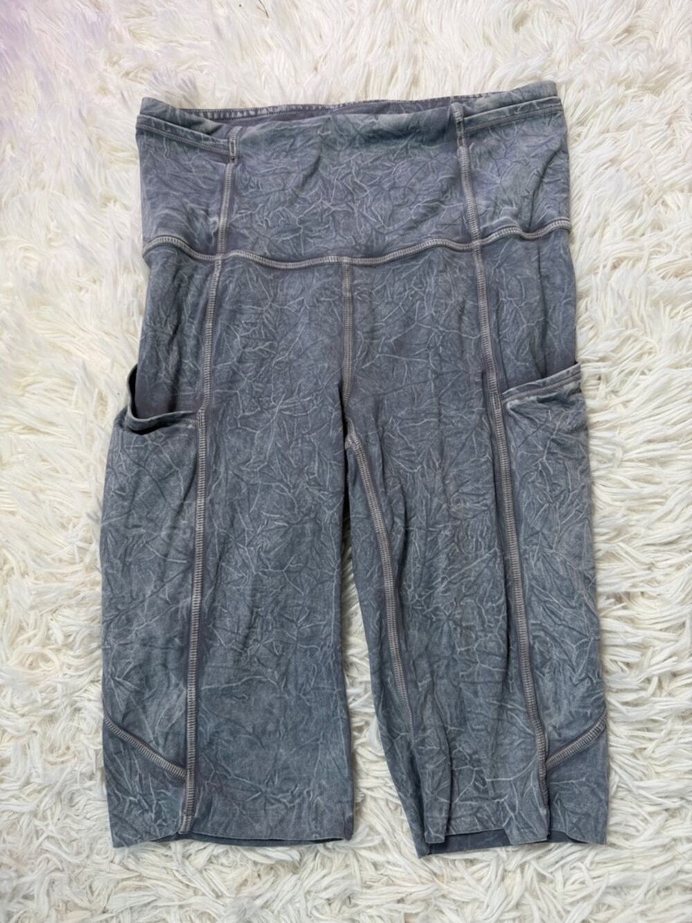 Lululemon Fast and Free Short 10" *Ice Dye Ice Wash Asphalt Grey